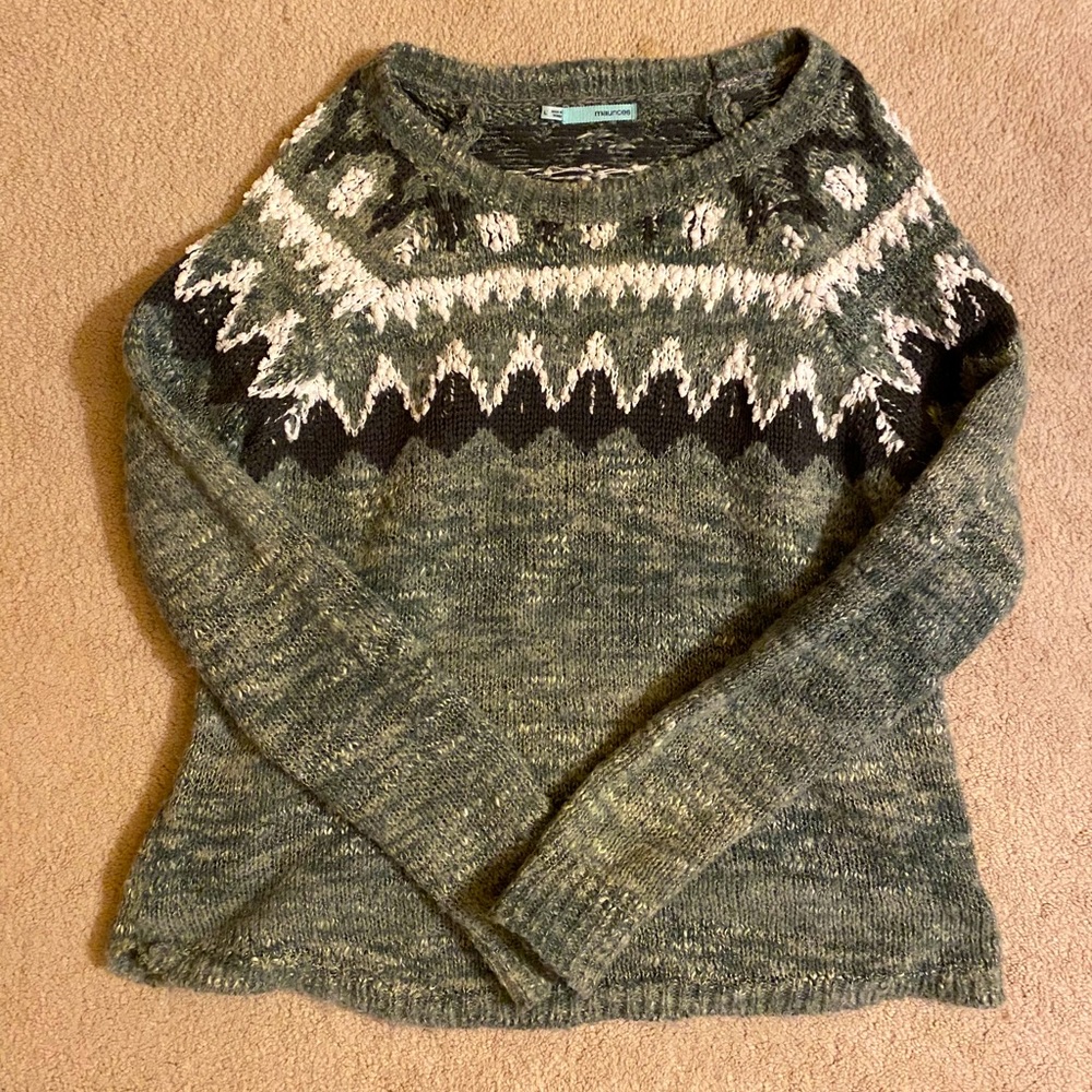 Pattern Knit Sweater